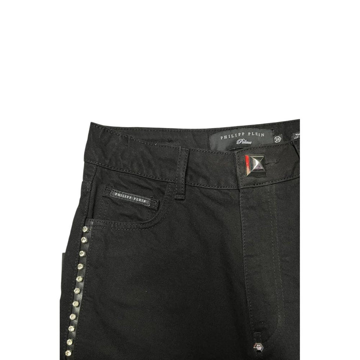 Philipp Plein Black Cotton Women Pant