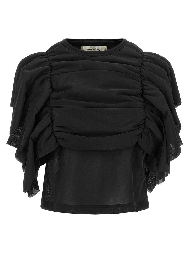 Comme Des Garçons Black Polyester Pattern Shirt