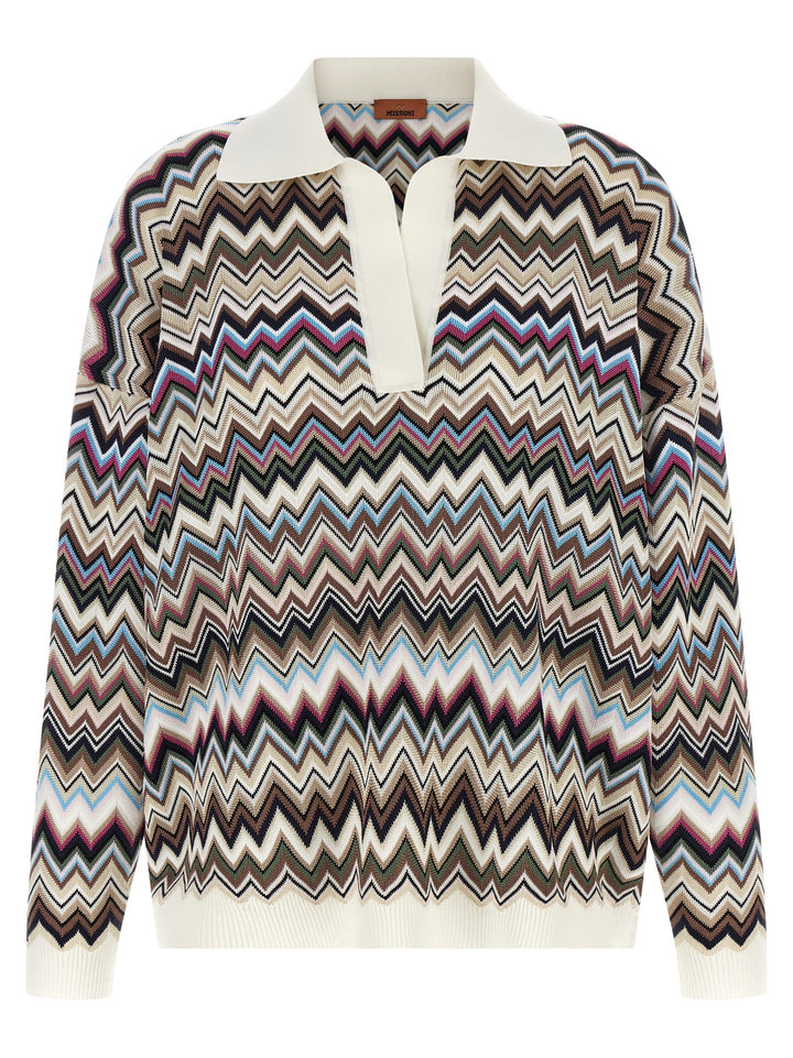 Missoni Multicolor Viscose Polo Shirt