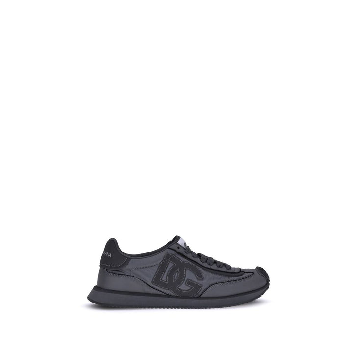 Dolce &amp; Gabbana Black Fabric Athletic Sneakers