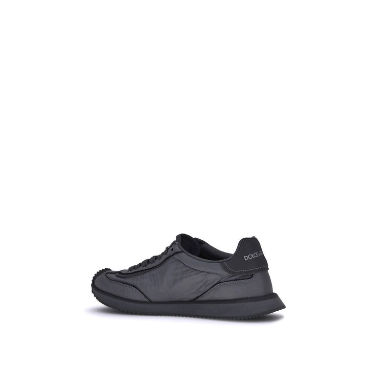 Dolce &amp; Gabbana Black Fabric Athletic Sneakers