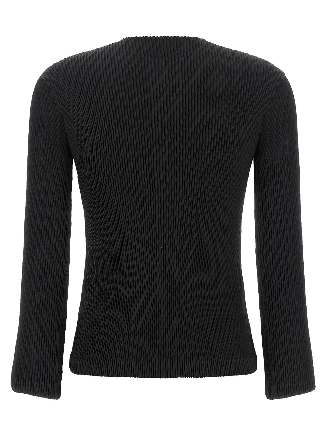 Issey Miyake Black Polyester Cardigan