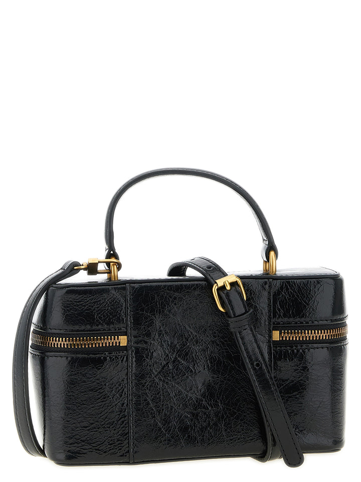 PINKO Black Calfskin Crossbody Bag