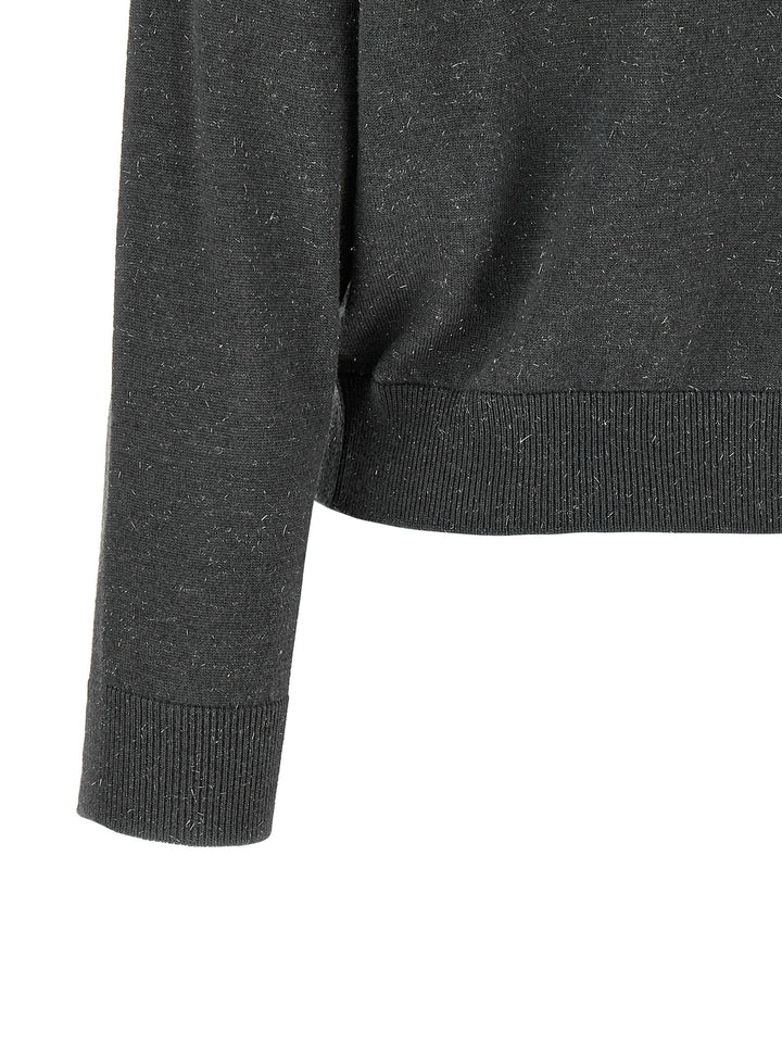 Peserico Gray Virgin Wool Cardigan