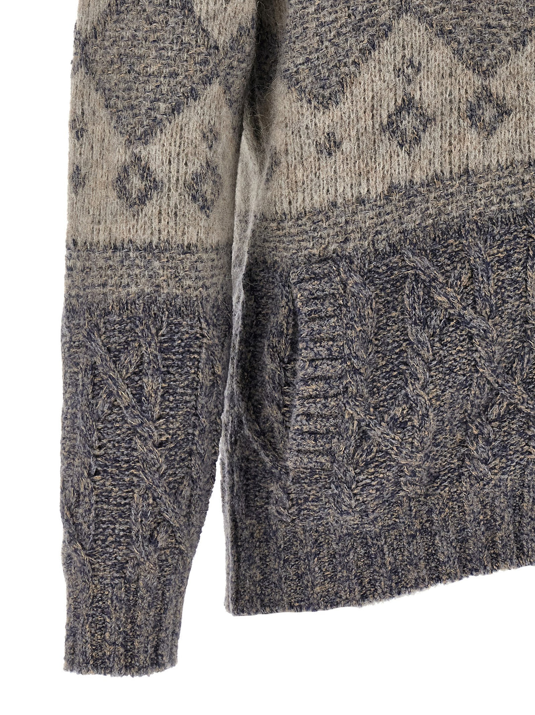 Brunello Cucinelli Gray Virgin Wool Cardigan