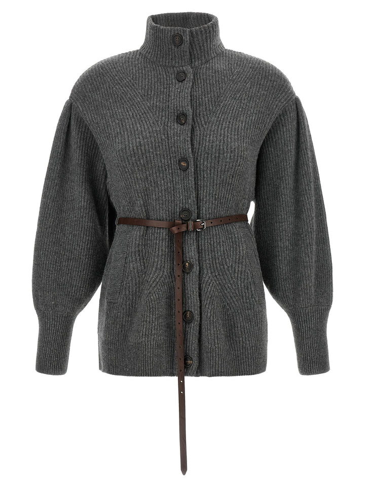 Brunello Cucinelli Gray Virgin Wool Cardigan