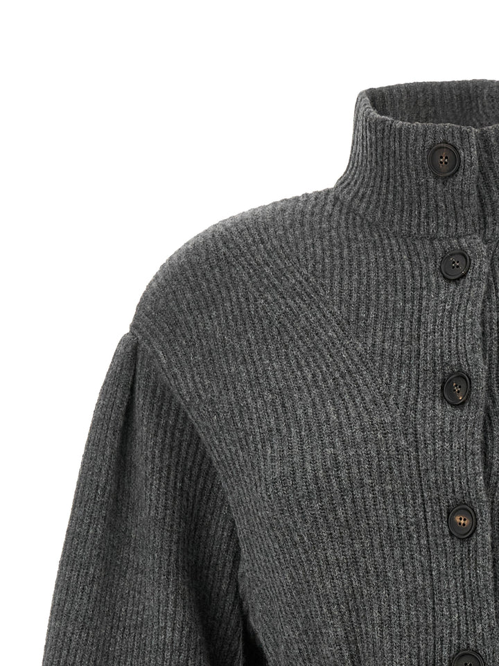 Brunello Cucinelli Gray Virgin Wool Cardigan