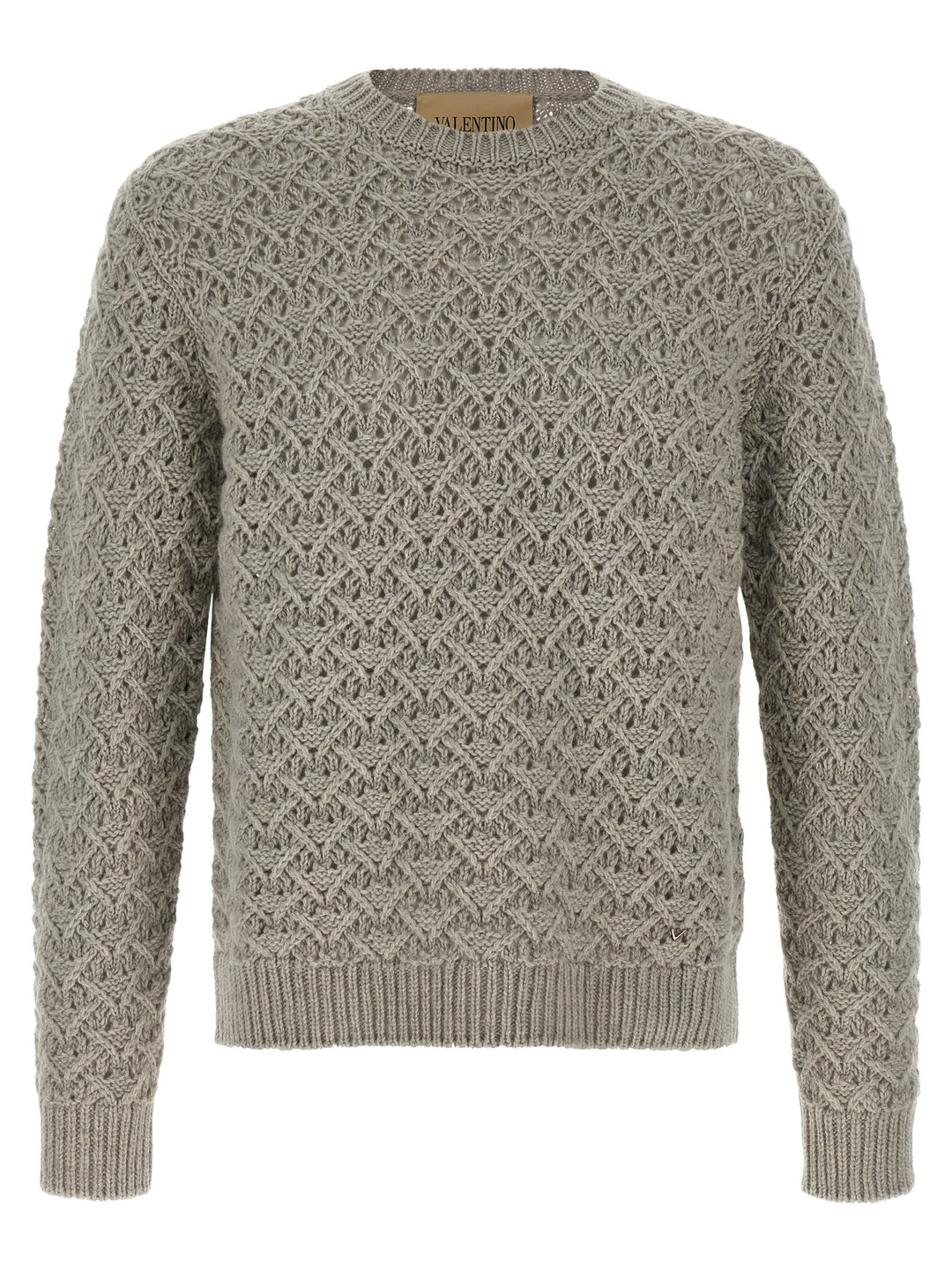 Valentino Garavani Gray Virgin Wool Cardigan