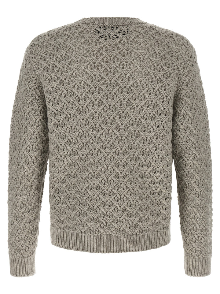 Valentino Garavani Gray Virgin Wool Cardigan