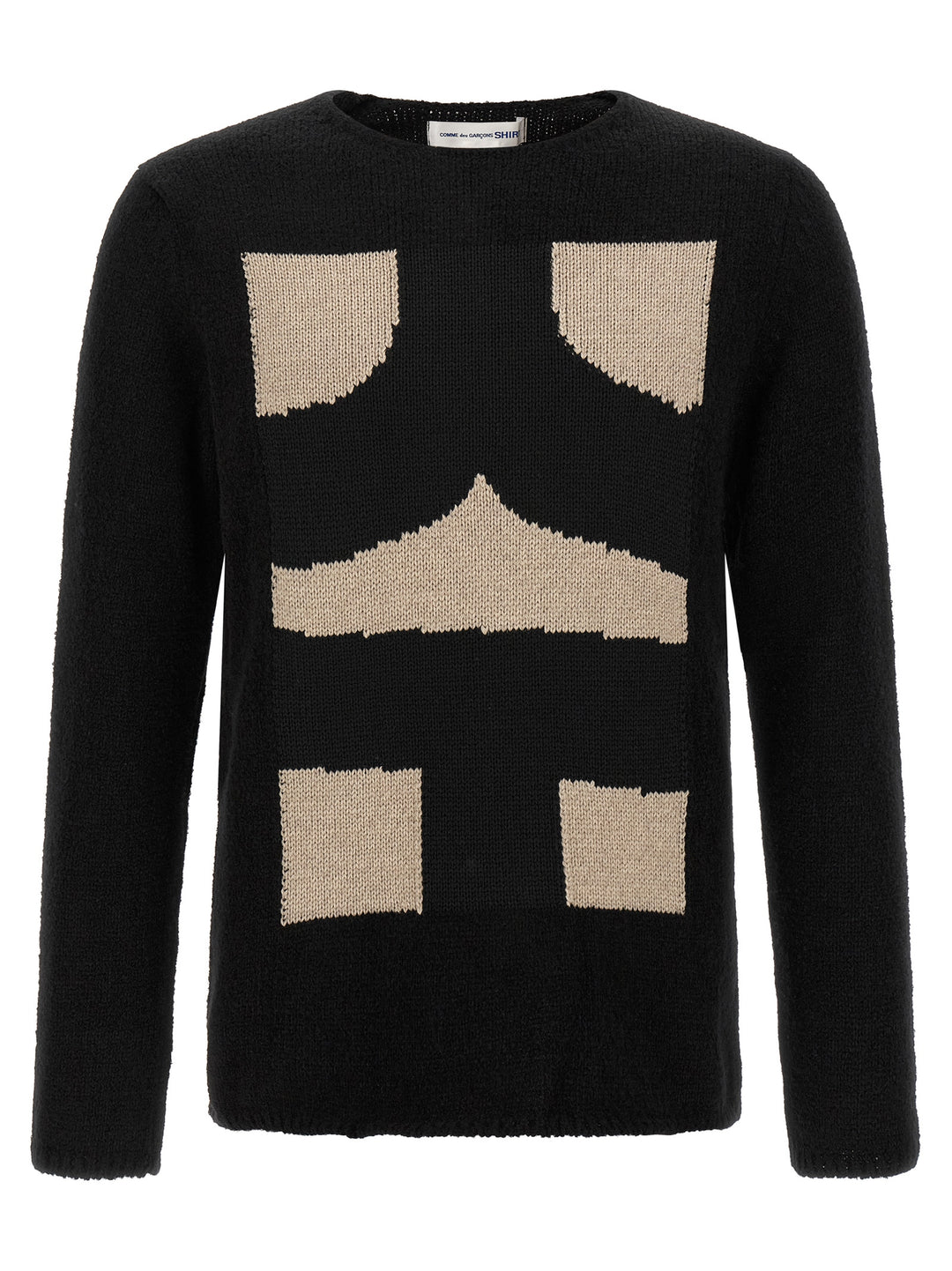 Comme Des Garçons Black Polyester Cardigan