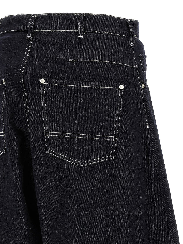 Comme Des Garçons Blue Cotton Jeans Denim