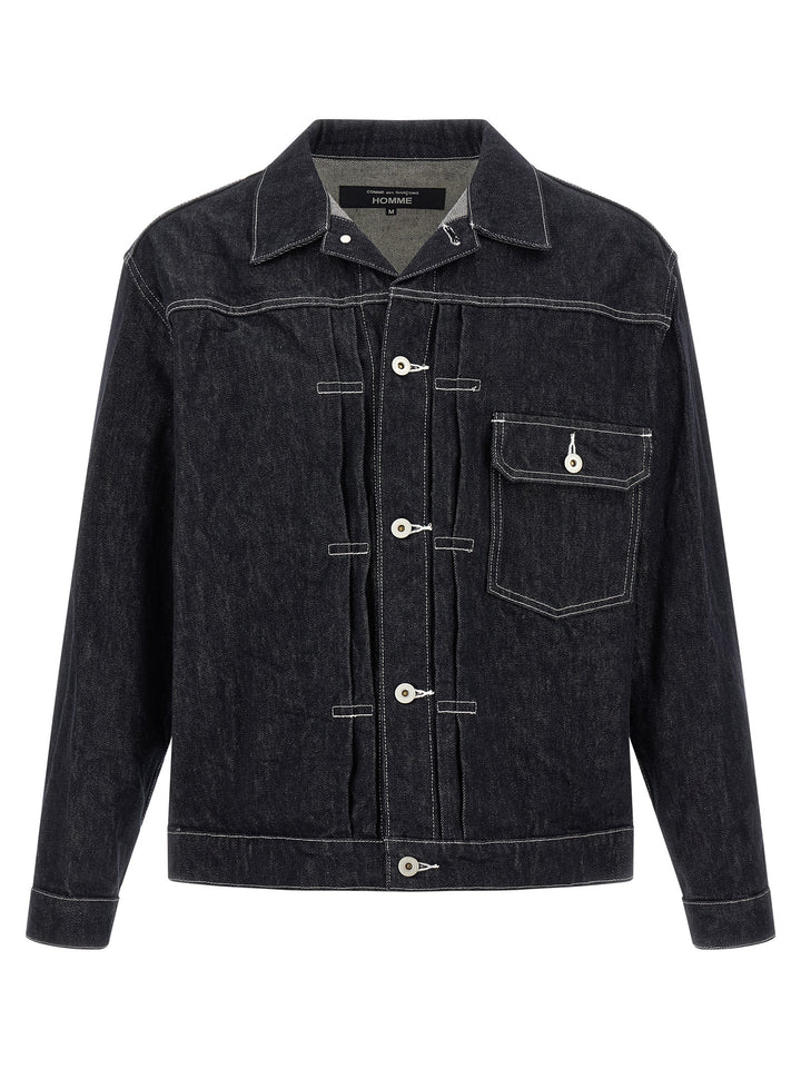 Comme Des Garçons Blue Cotton Denim Jacket