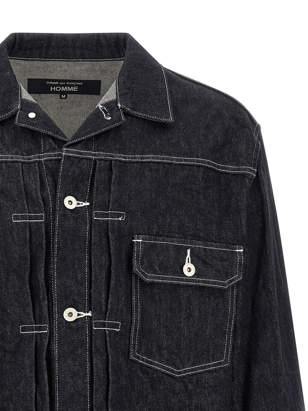 Comme Des Garçons Blue Cotton Denim Jacket