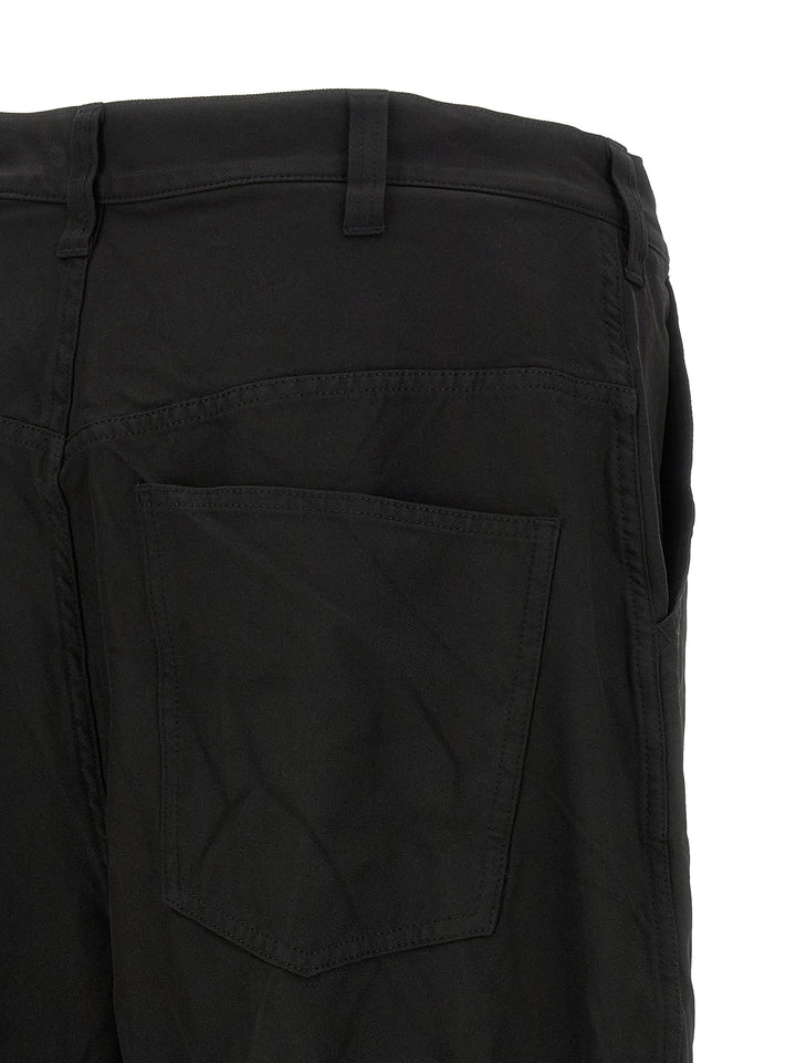 Comme Des Garçons Black Polyester Casual Pants