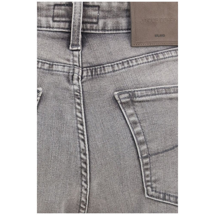 Jacob Cohen Gray Cotton Flared Jeans