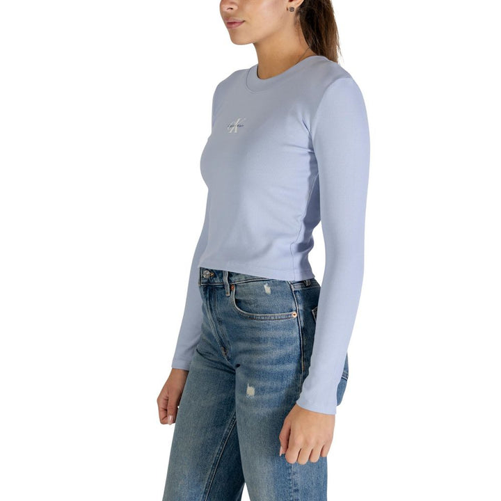 Calvin Klein Jeans Blue Cotton Long Sleeve T-Shirt