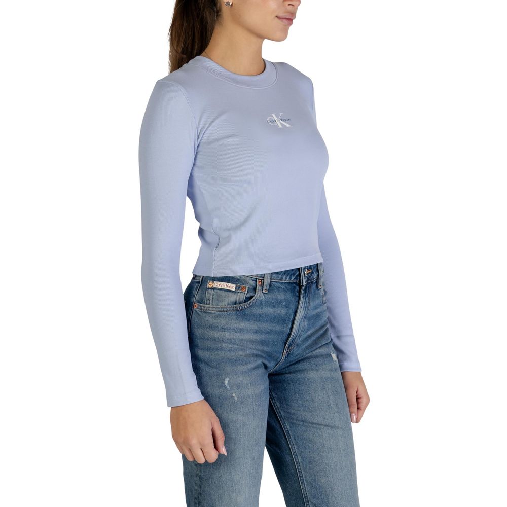 Calvin Klein Jeans Blue Cotton Long Sleeve T-Shirt