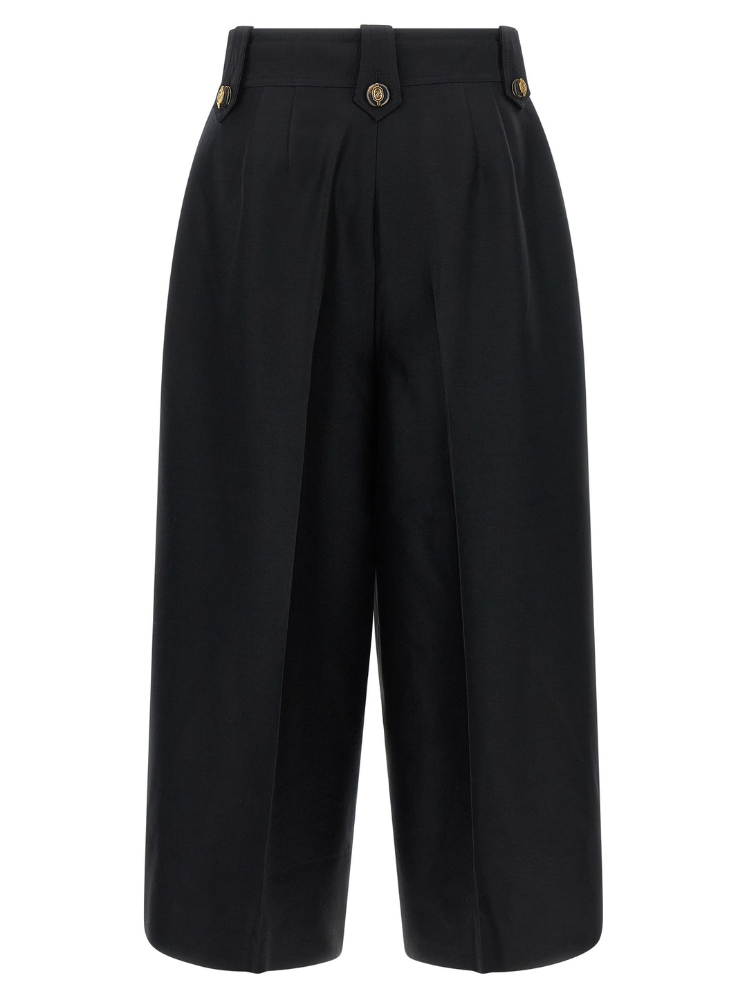 Zimmermann Black Wool Cropped Pants