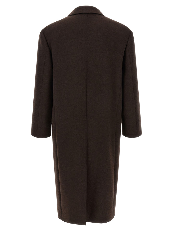 Saint Laurent Brown Wool Coat