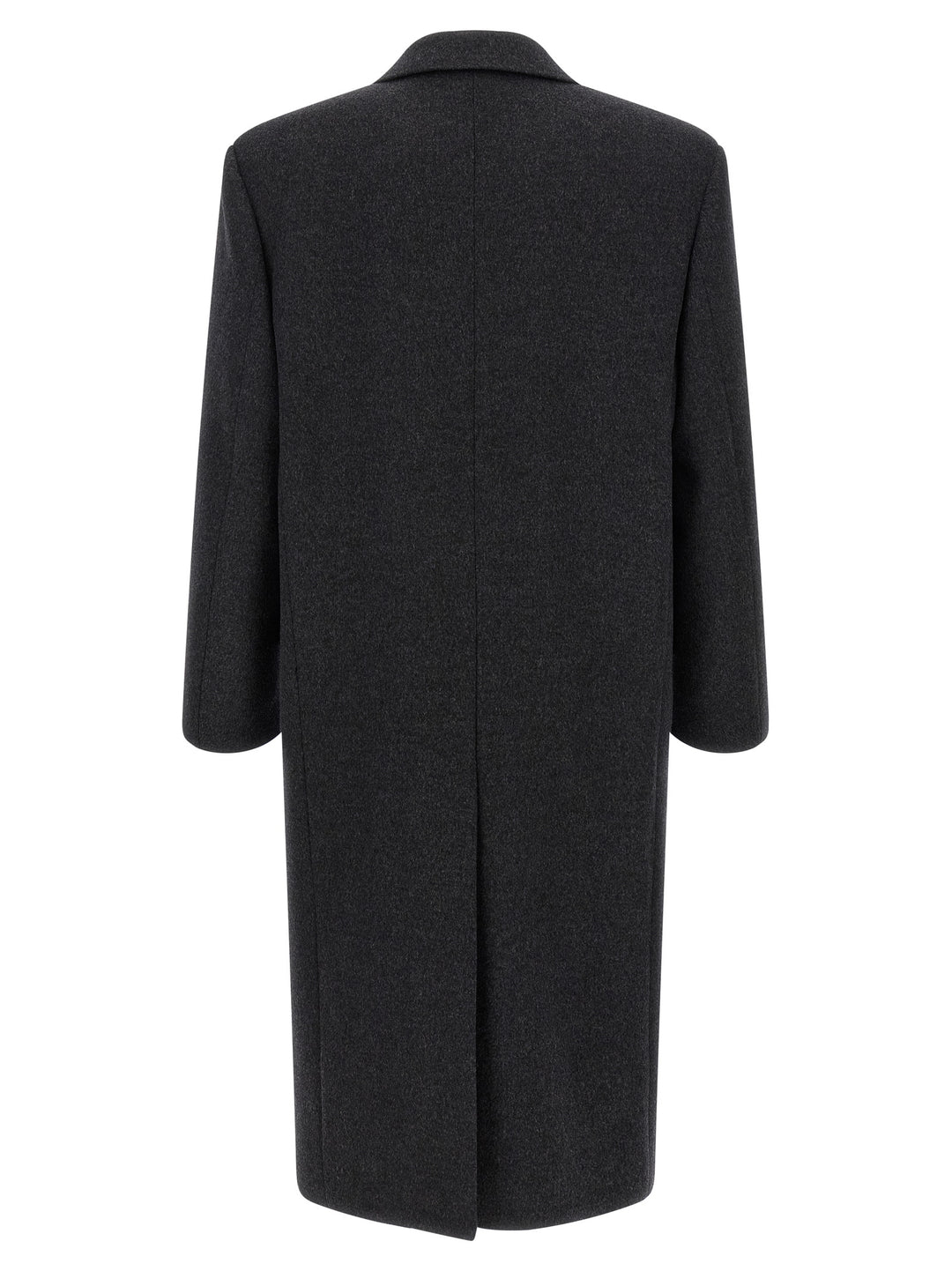 Saint Laurent Gray Wool Coat