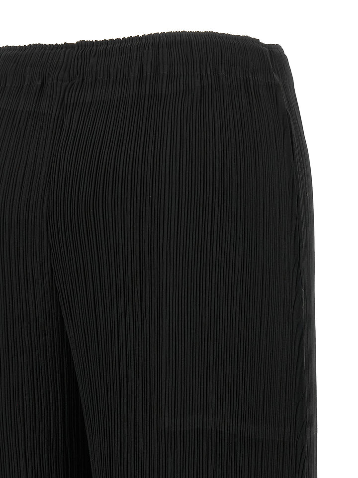 Issey Miyake Black Polyester Casual Pants