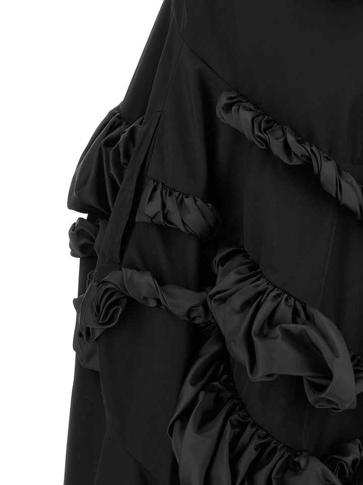 Comme Des Garçons Black Polyester Short Dress