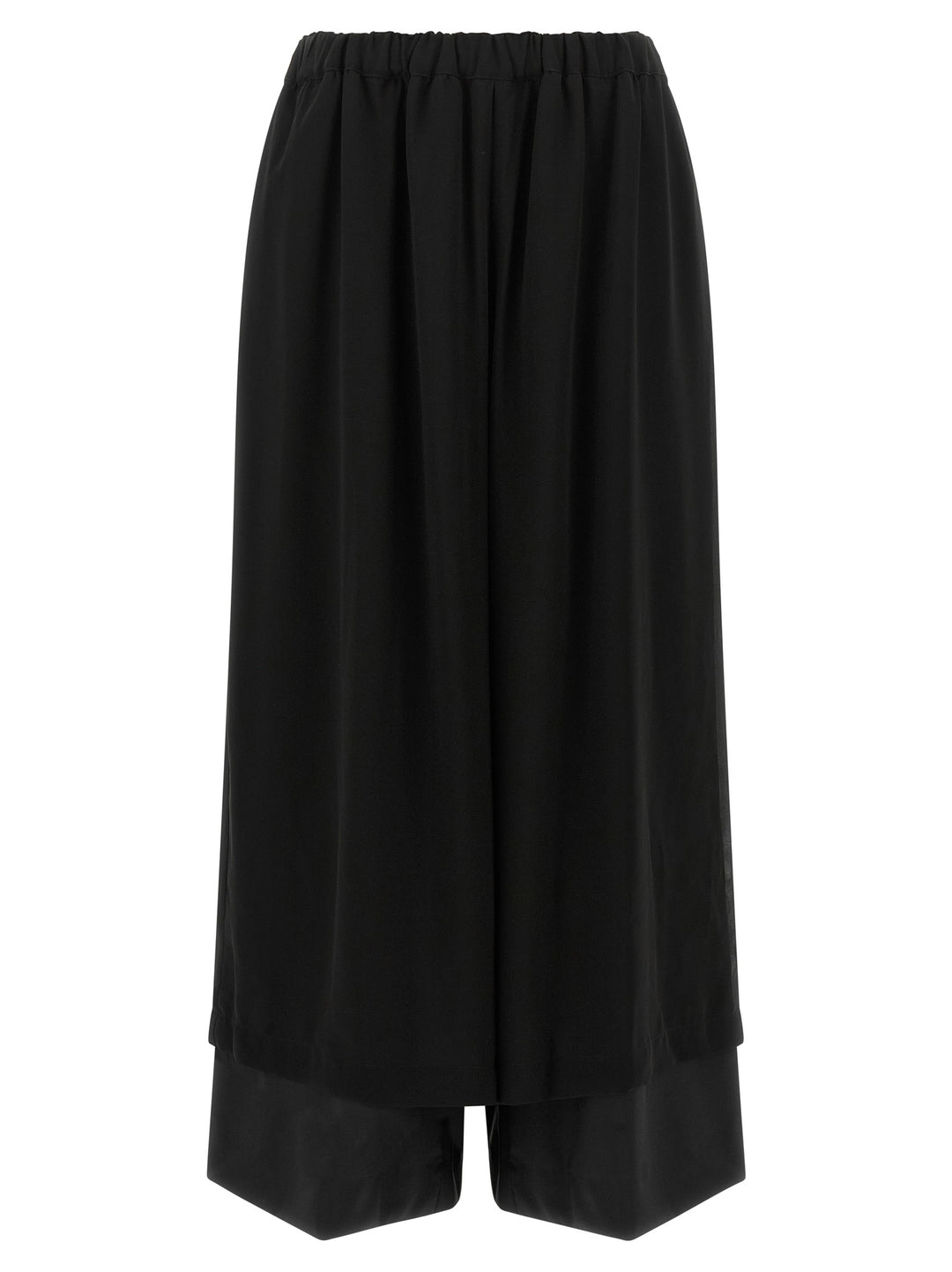 Comme Des Garçons Black Wool Casual Pants