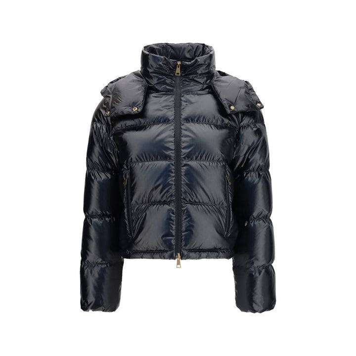 Moncler Black Goose Down Full-Length Jacket