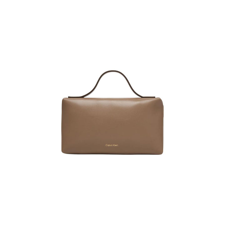Calvin Klein Beige Polyethylene Clutch Bag