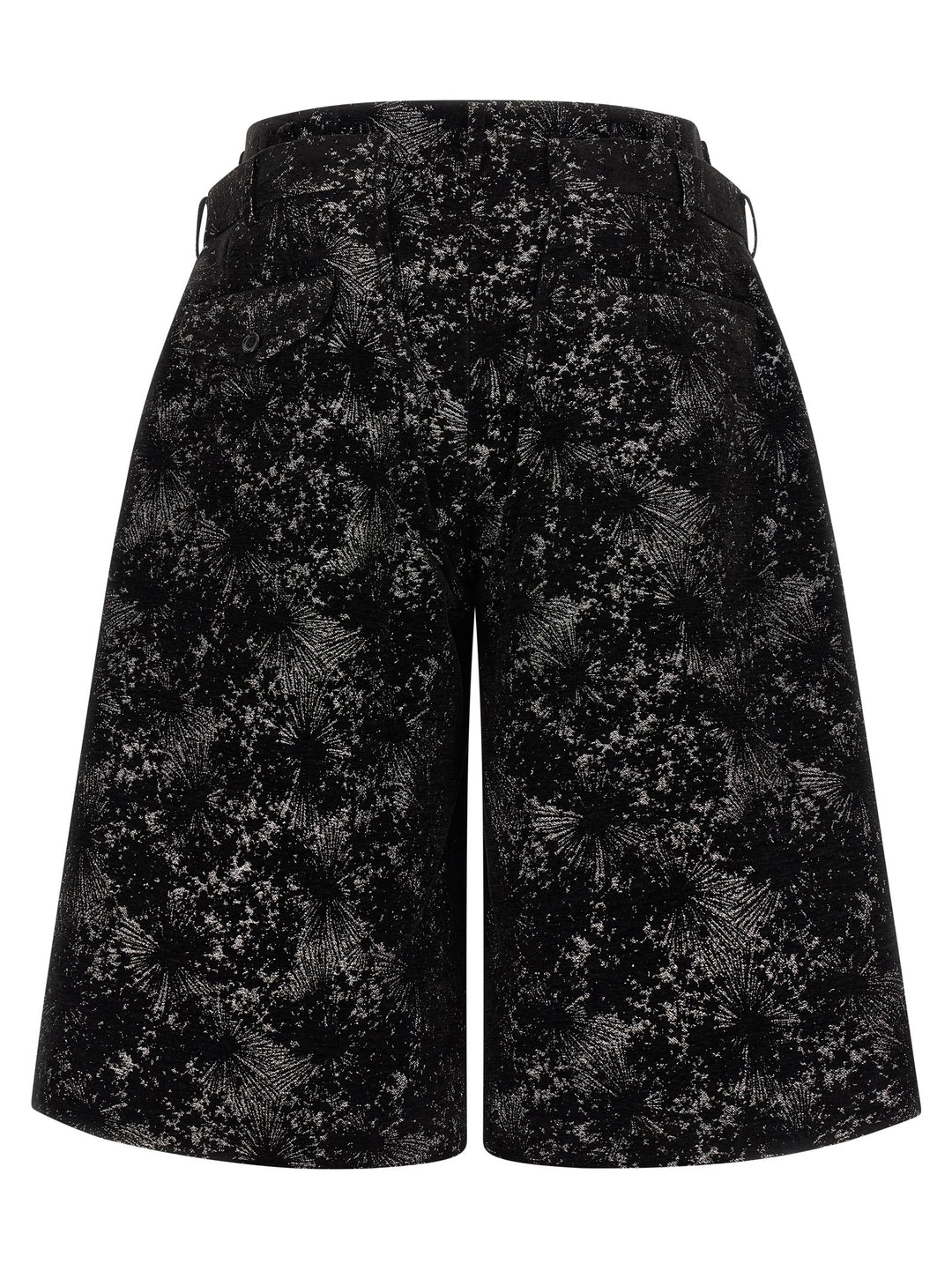 Comme Des Garçons Black Polyester Bermuda Shorts