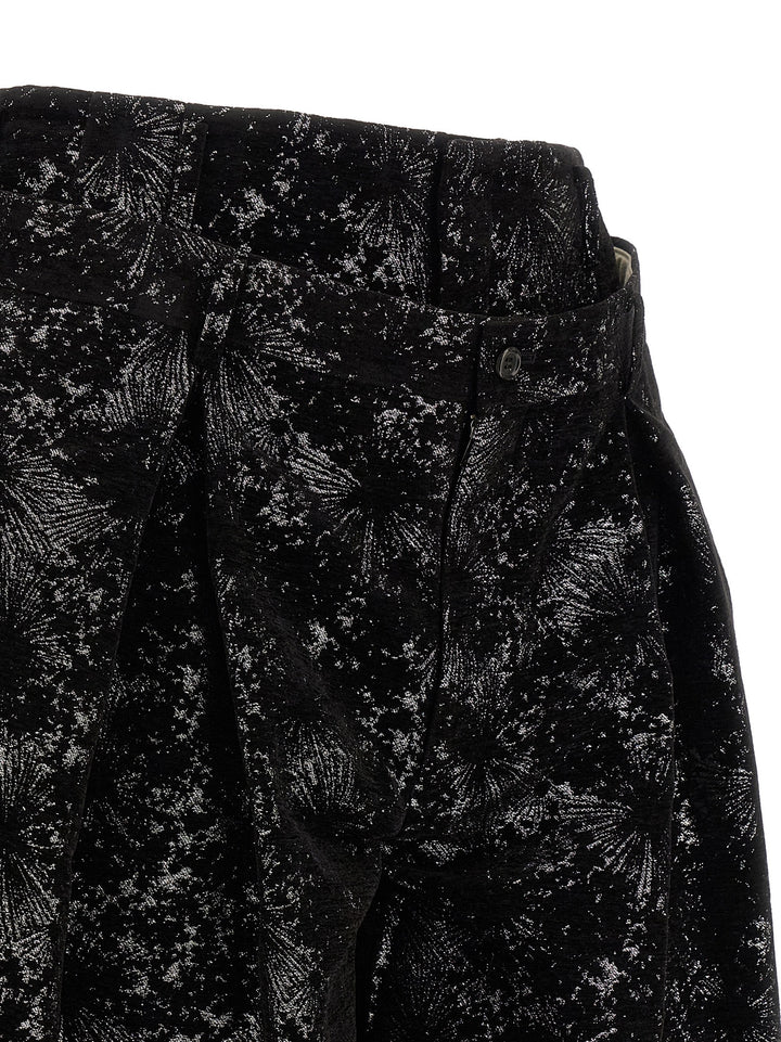 Comme Des Garçons Black Polyester Bermuda Shorts