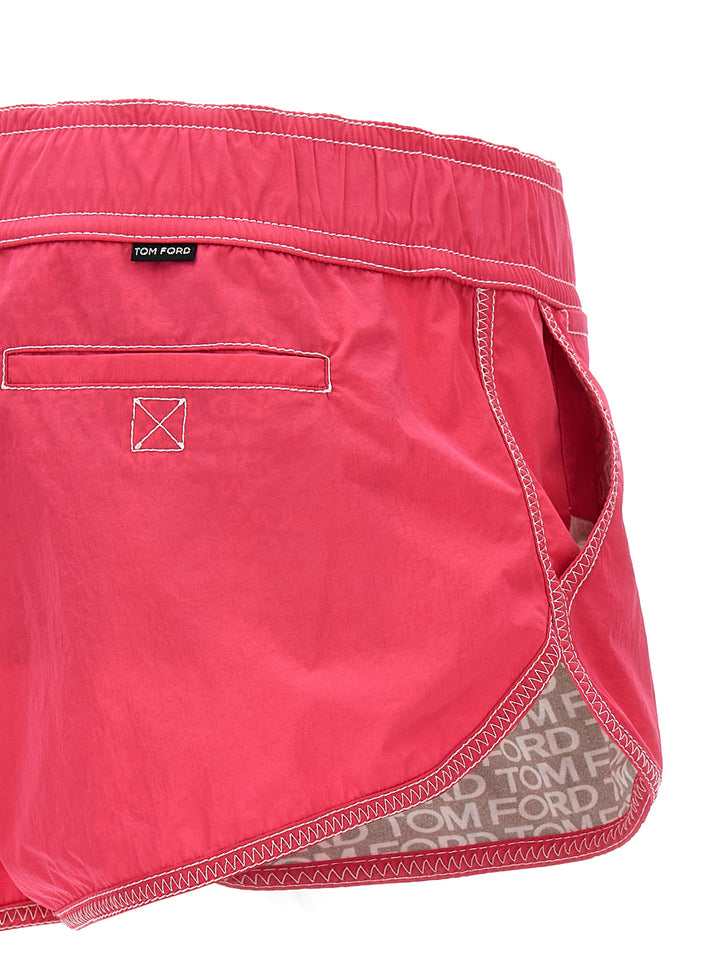 Tom Ford Fuchsia Polyamide Bermuda Shorts