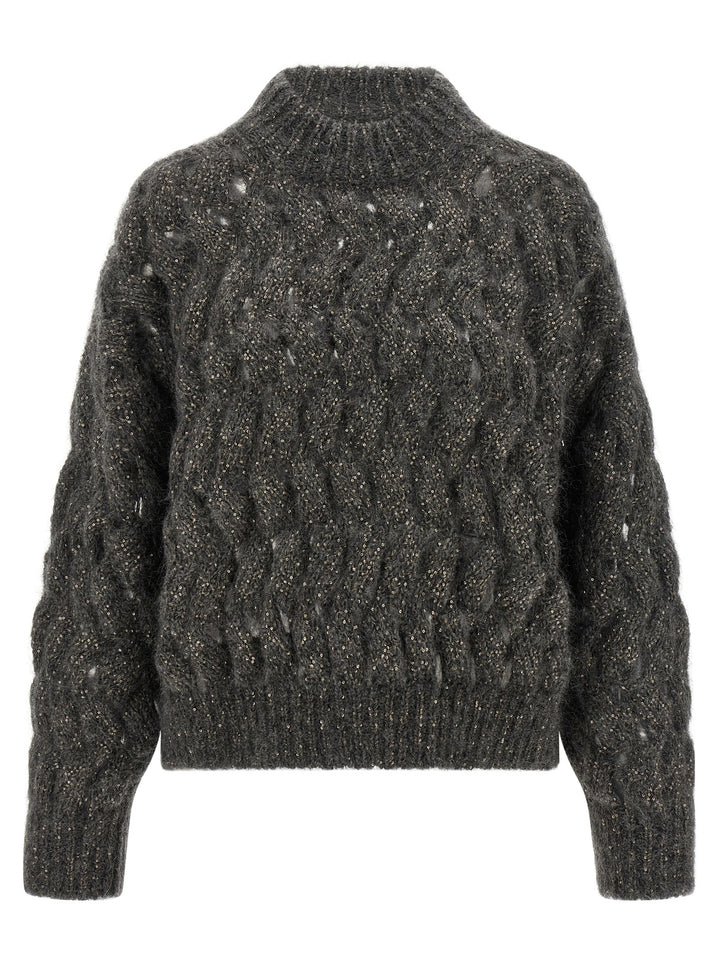 Brunello Cucinelli Gray Wool Cardigan