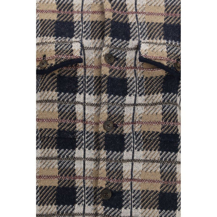 Guest in Residence Brown Cashmere Pattern Shirt