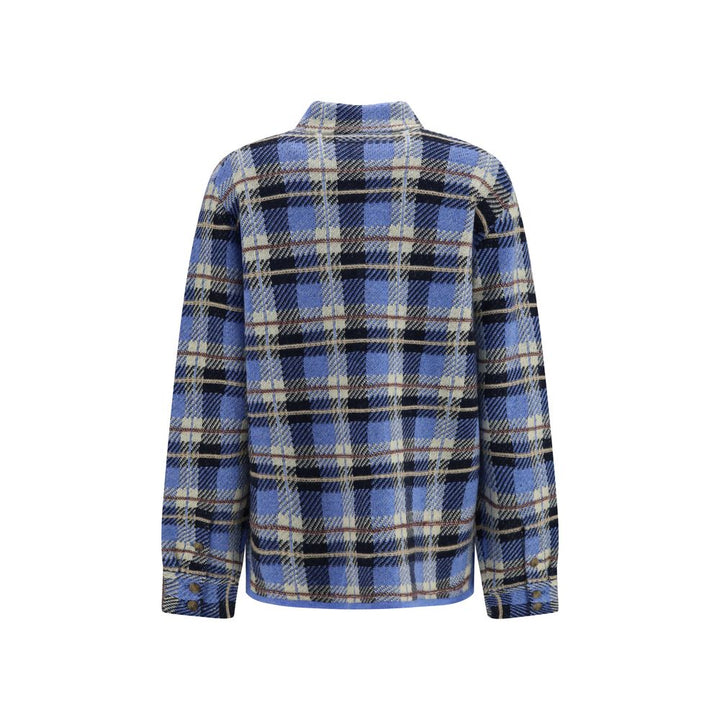 Guest in Residence Blue Cashmere Pattern Shirt
