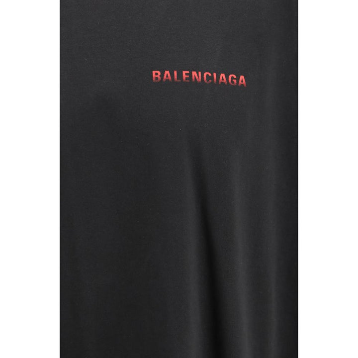 Balenciaga Black Cotton T-Shirt