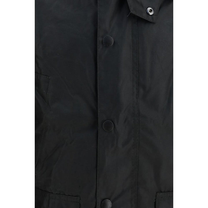 Barbour Black Cotton Full-Length Jacket