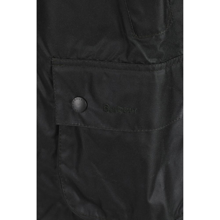 Barbour Black Cotton Full-Length Jacket
