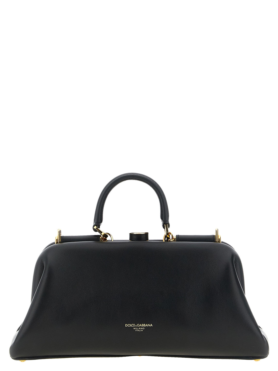 Dolce &amp; Gabbana Black Lamb Leather Handbag