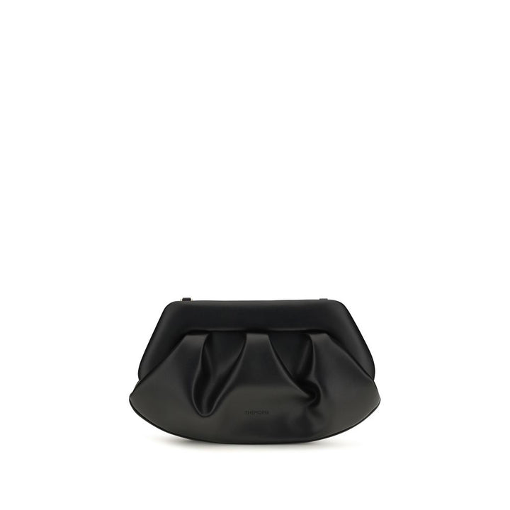 THEMOIRè Black Recycled Leather Clutch Bag