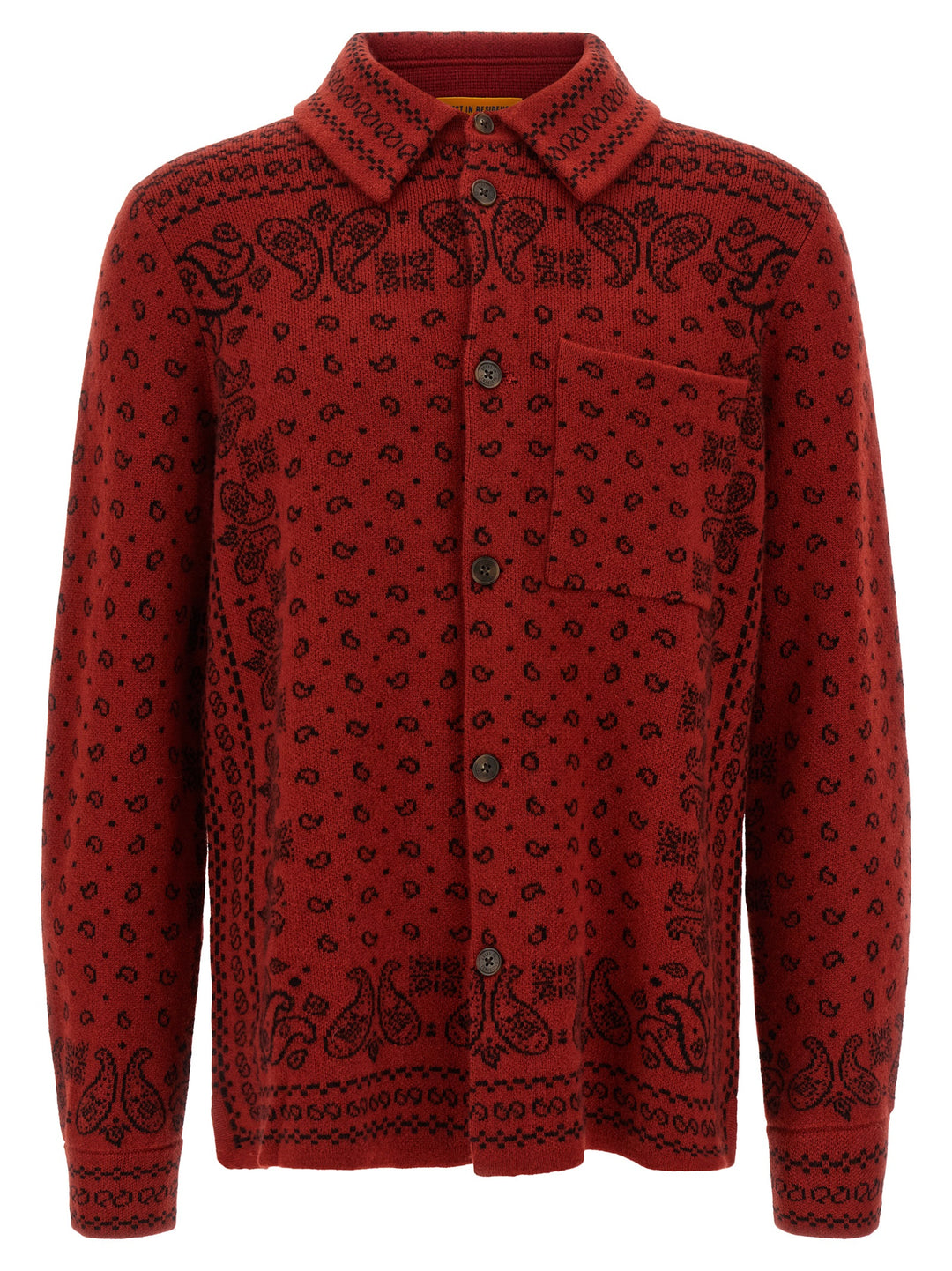 Guest in Residence Red Cashmere Blouse