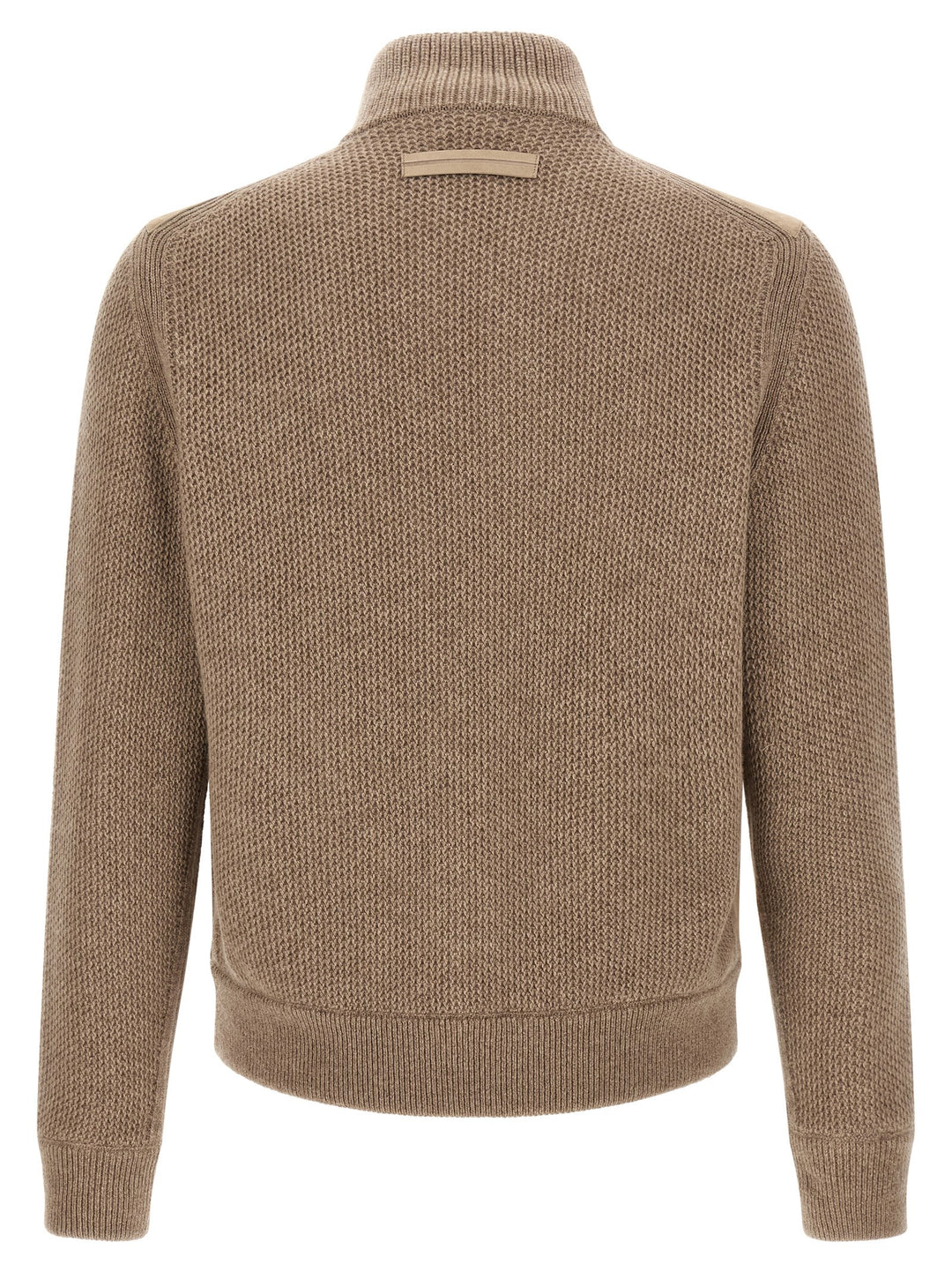 ZEGNA Beige Cashmere Cardigan