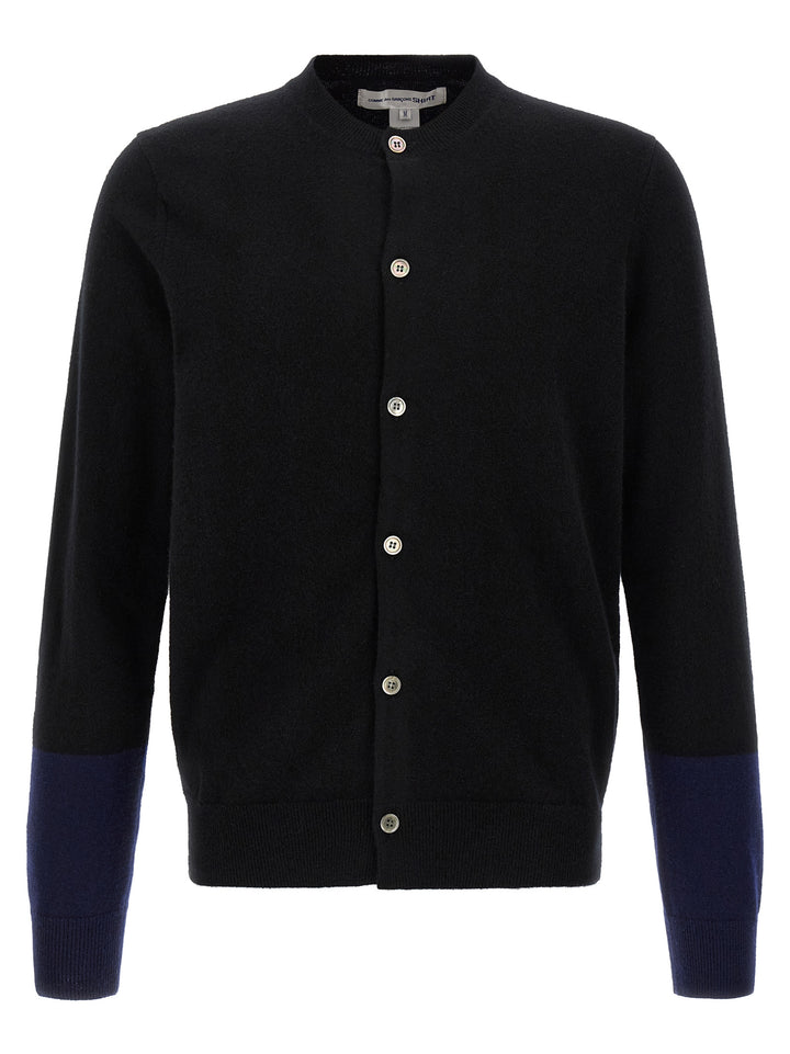 Comme Des Garçons Black Wool Cardigan