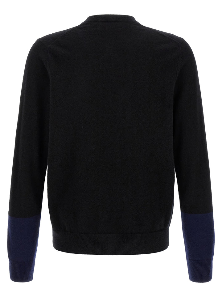 Comme Des Garçons Black Wool Cardigan