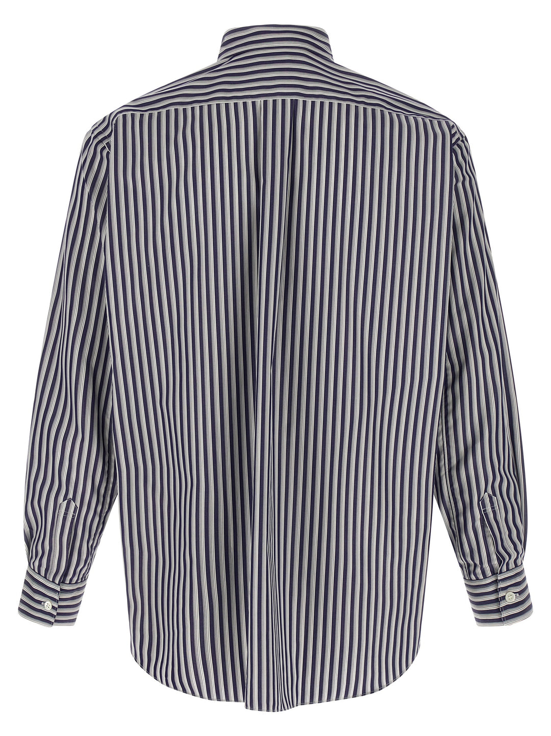 Comme Des Garçons Blue Cotton Blouse