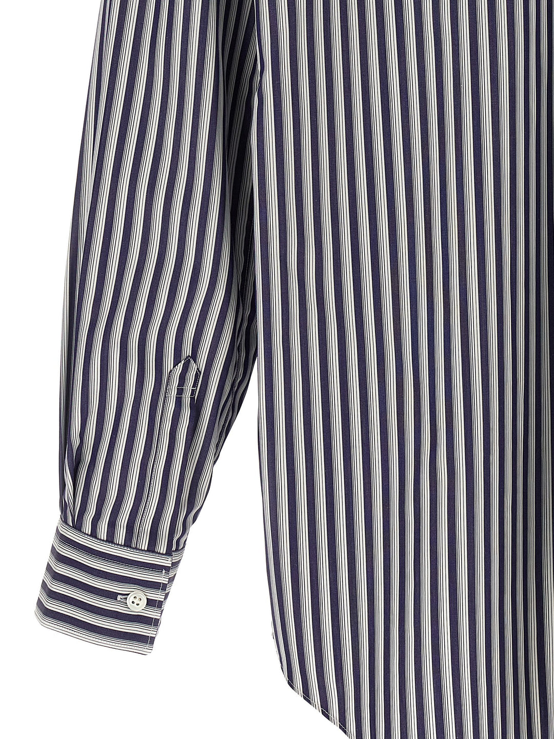 Comme Des Garçons Blue Cotton Blouse