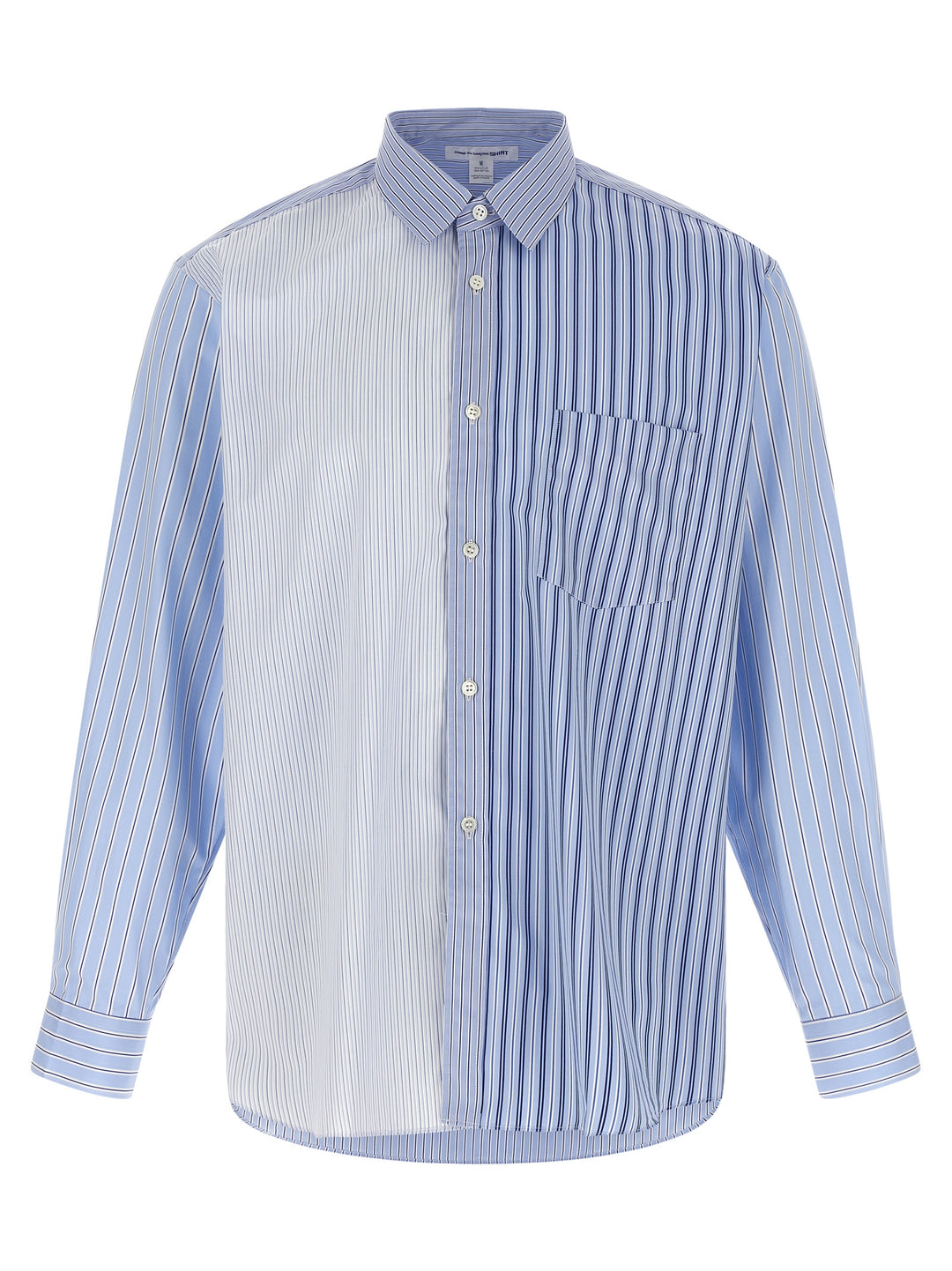 Comme Des Garçons Blue Cotton Blouse