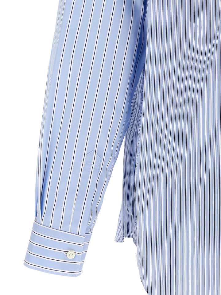 Comme Des Garçons Blue Cotton Blouse
