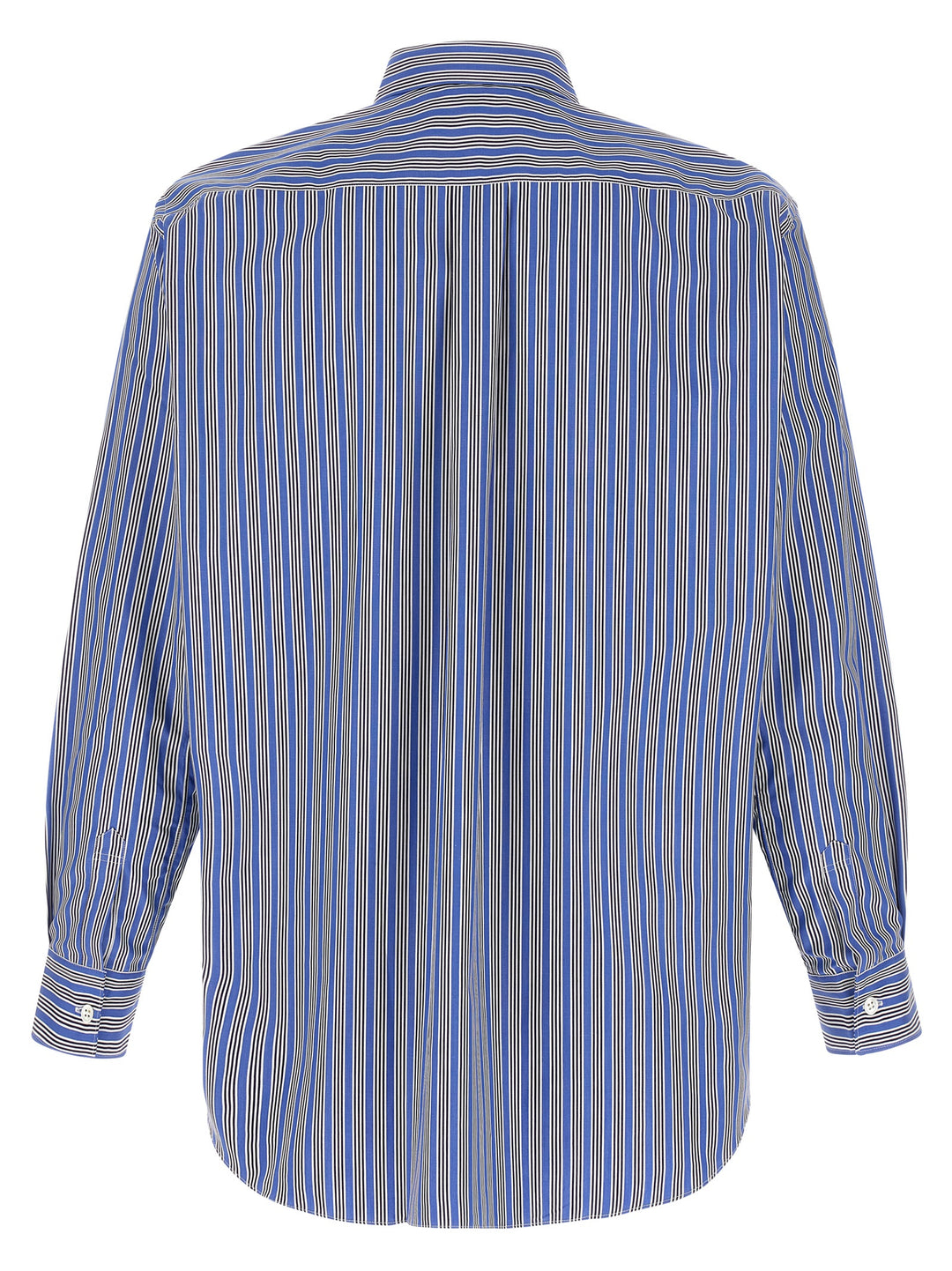 Comme Des Garçons Blue Cotton Blouse