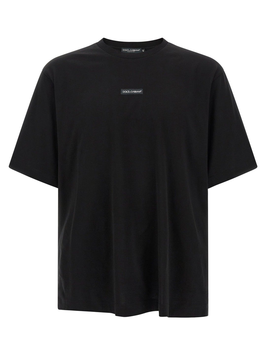 Dolce &amp; Gabbana Black Cotton T-Shirt